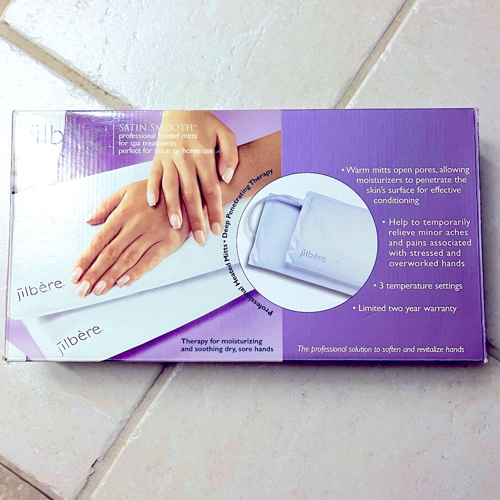 Satin Smooth Professional Heated mitts for spa